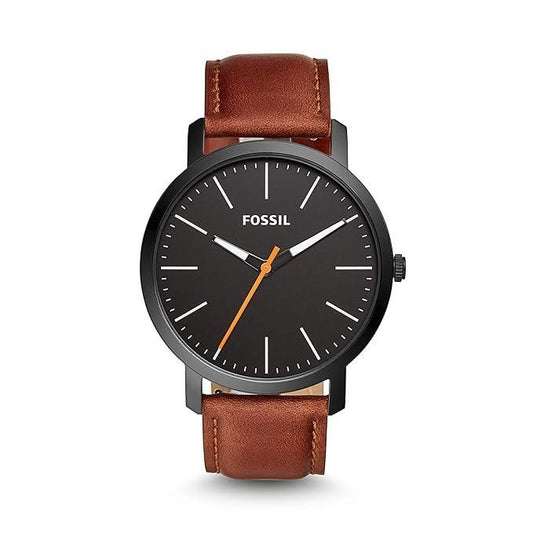 Fossil City Collection Unisex Analog Watch – Rose Gold Case with Brown Leather Strap (K2G226G6)