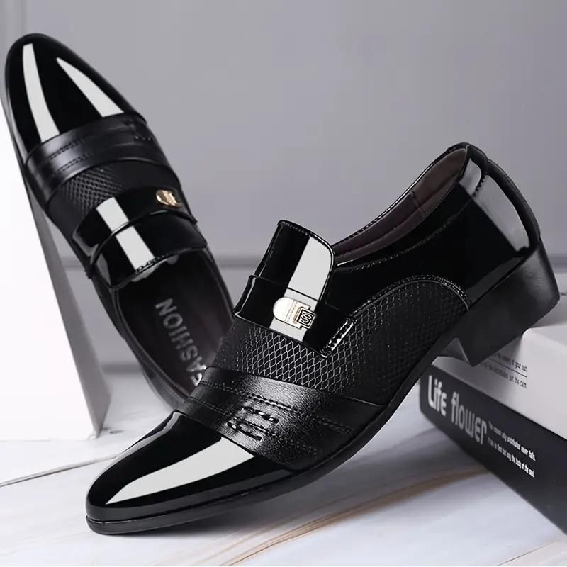 Men's Stylish Synthetic Formal Shoes – Elevate Your Look with Effortless Elegance