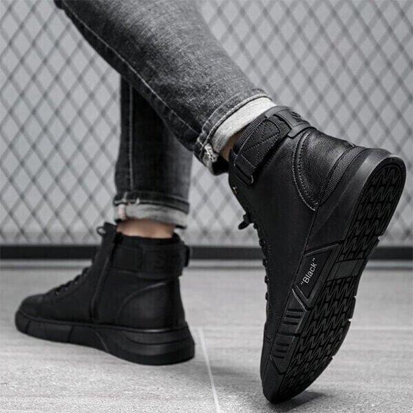 Men’s UrbanEdge™ Casual Boots – Rugged Style Meets All-Day Comfort (Black)