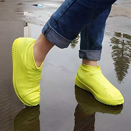 Silicone Reusable Waterproof Boot Covers – Anti-Skid Shoe Protectors for Rain, Snow & Mud (Pair)