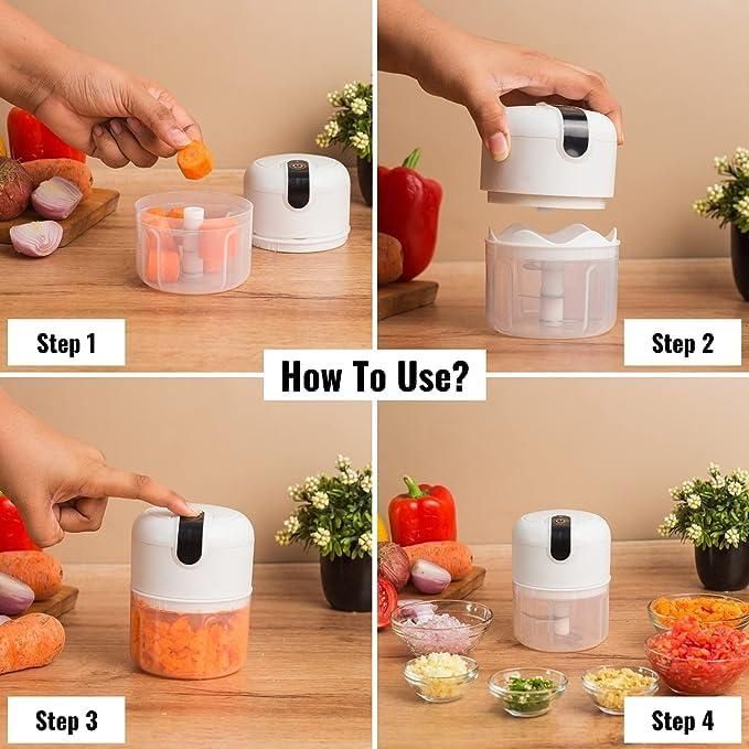 Mini Electric Garlic & Meat Chopper – Compact, Powerful & Time-Saving Food Prep Essential