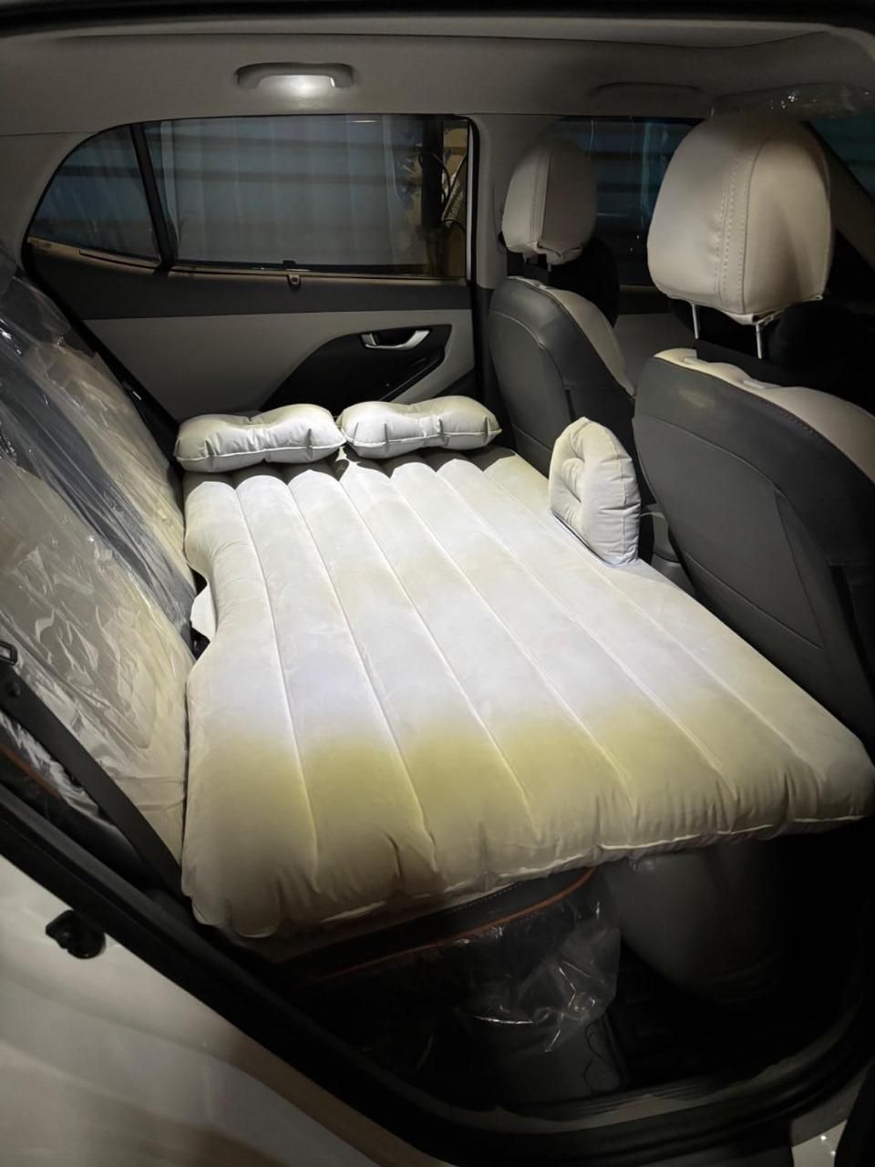 Ultimate Comfort on the Go – Car Travel Bed Mattress with 2 Air Pillows