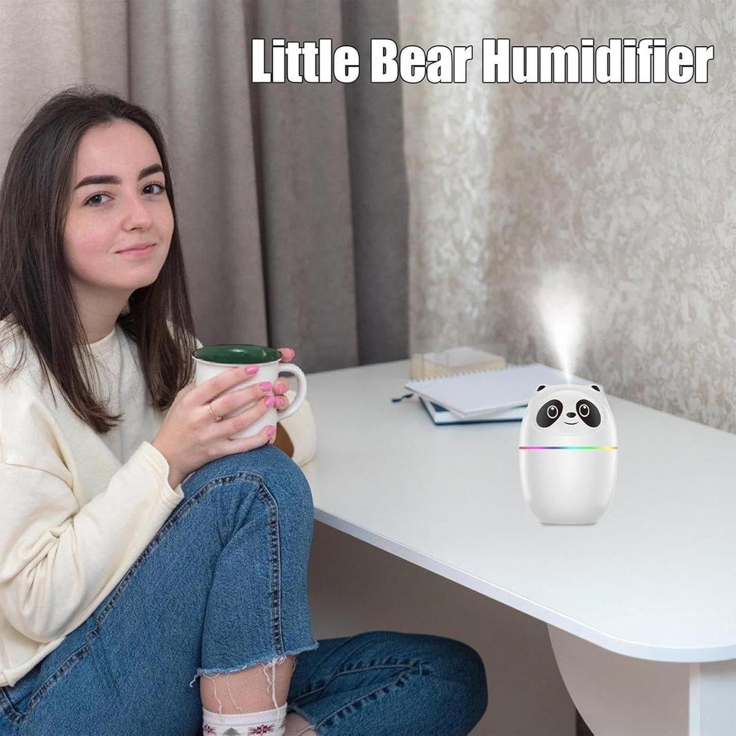 SnuggleGlow Cute Panda Night Lamp – Touch-Sensor Color Changing Light for Kids & Nursery