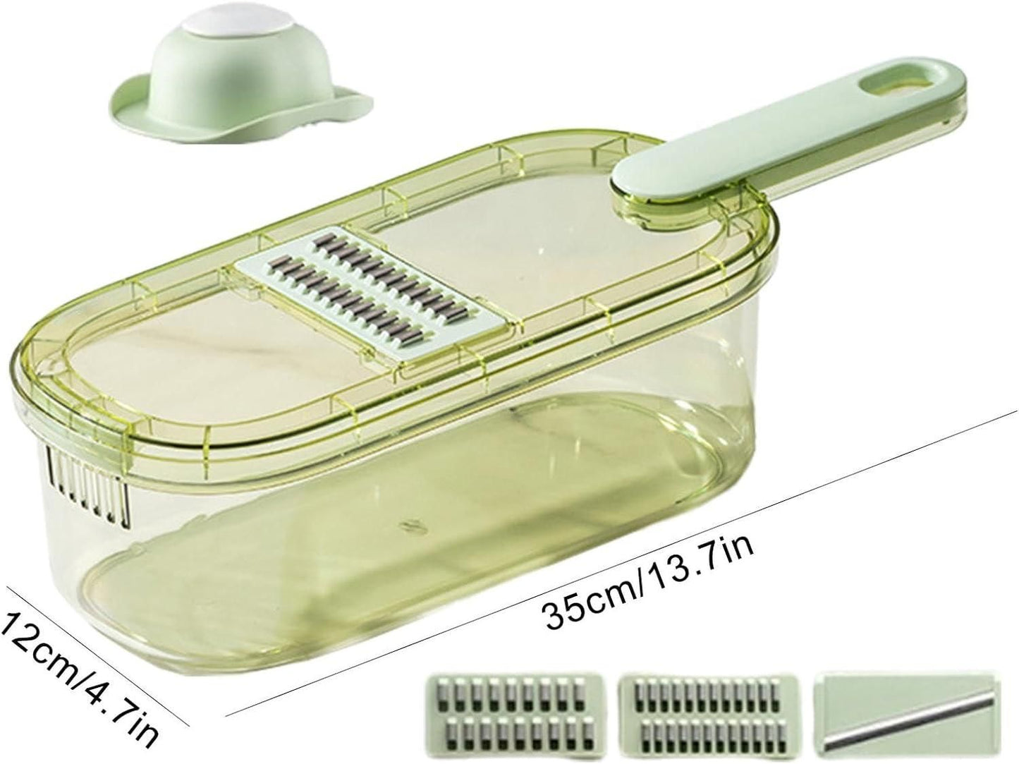 5-in-1 Multipurpose Vegetable Slicer – Chop, Slice, Shred & Spiralize with Ease