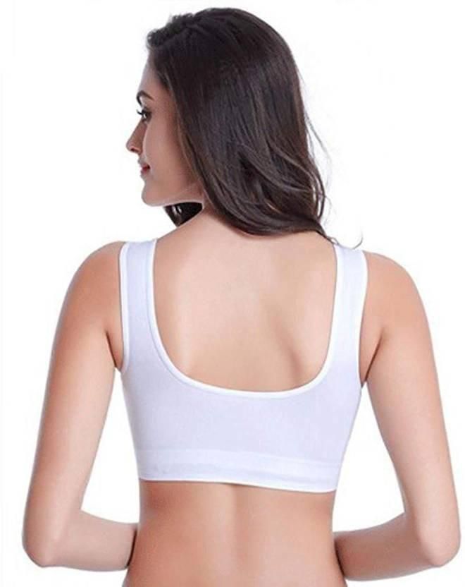 Feel-Free Comfort: Women's Multicolor Cotton Air Bra – Pack of 3