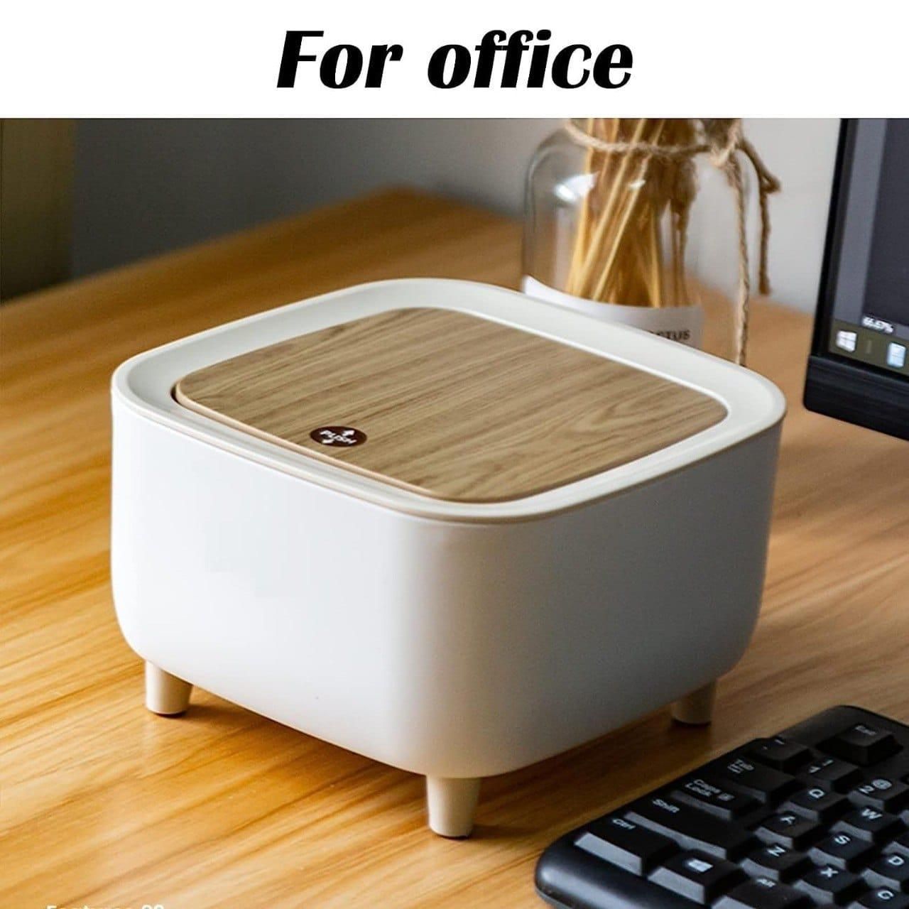 Classy Desktop Push Button Trash Bin – Sleek, Compact & Stylish Tabletop Organizer (Mini Size)