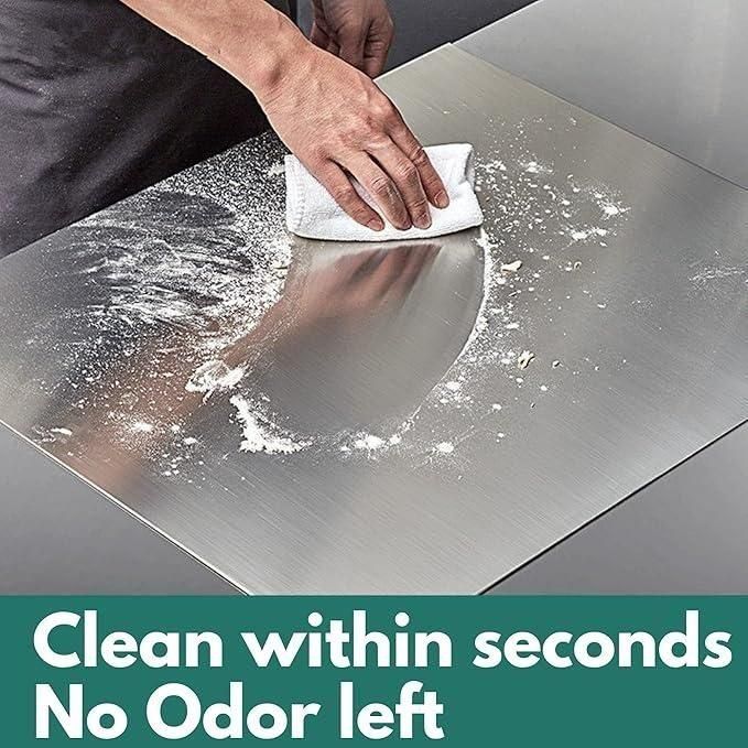 Premium Stainless Steel Chopping Board – Durable, Non-Porous Kitchen Essential (35x31cm)