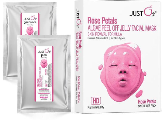 Rose Petals Algae Peel-Off Jelly Facial Mask – Luxurious Spa Experience at Home