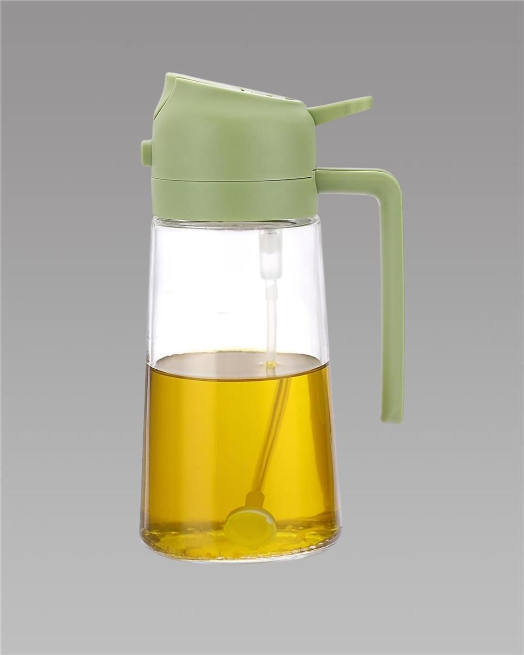 SmartMist 500ml Glass Oil Dispenser – Dual-Mode Spray & Pour for Effortless Cooking Control