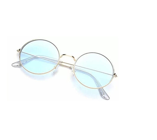 CB055 Trendsetter Round Blue Sunglasses – Full-Frame UV Protection for Boys