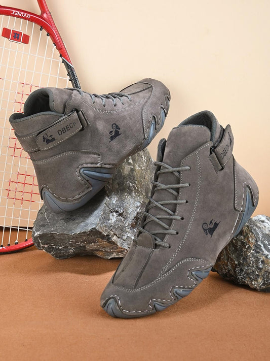 BOLLERO Grey Casual Sneakers for Men – Effortless Style Meets All-Day Comfort