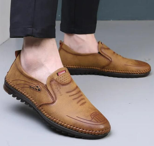 Classic Brown Men’s Leather Shoes – Timeless Comfort & Style for Everyday Elegance