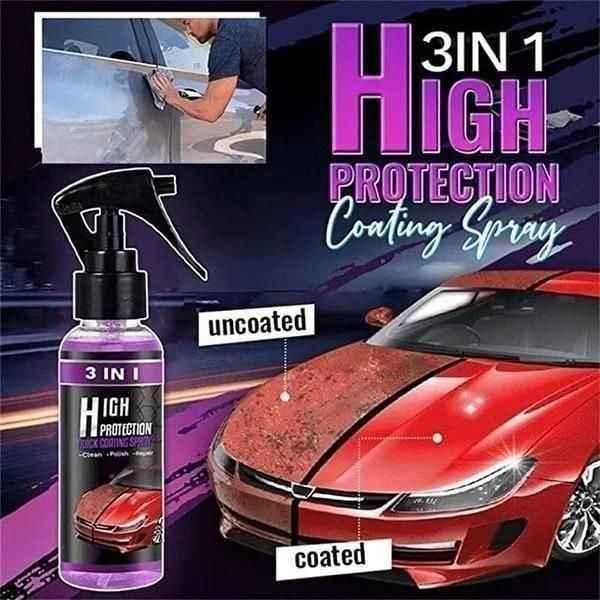 3-in-1 High-Protection Quick Car Ceramic Coating Spray – Ultimate Shine & Protection (Pack of 3)