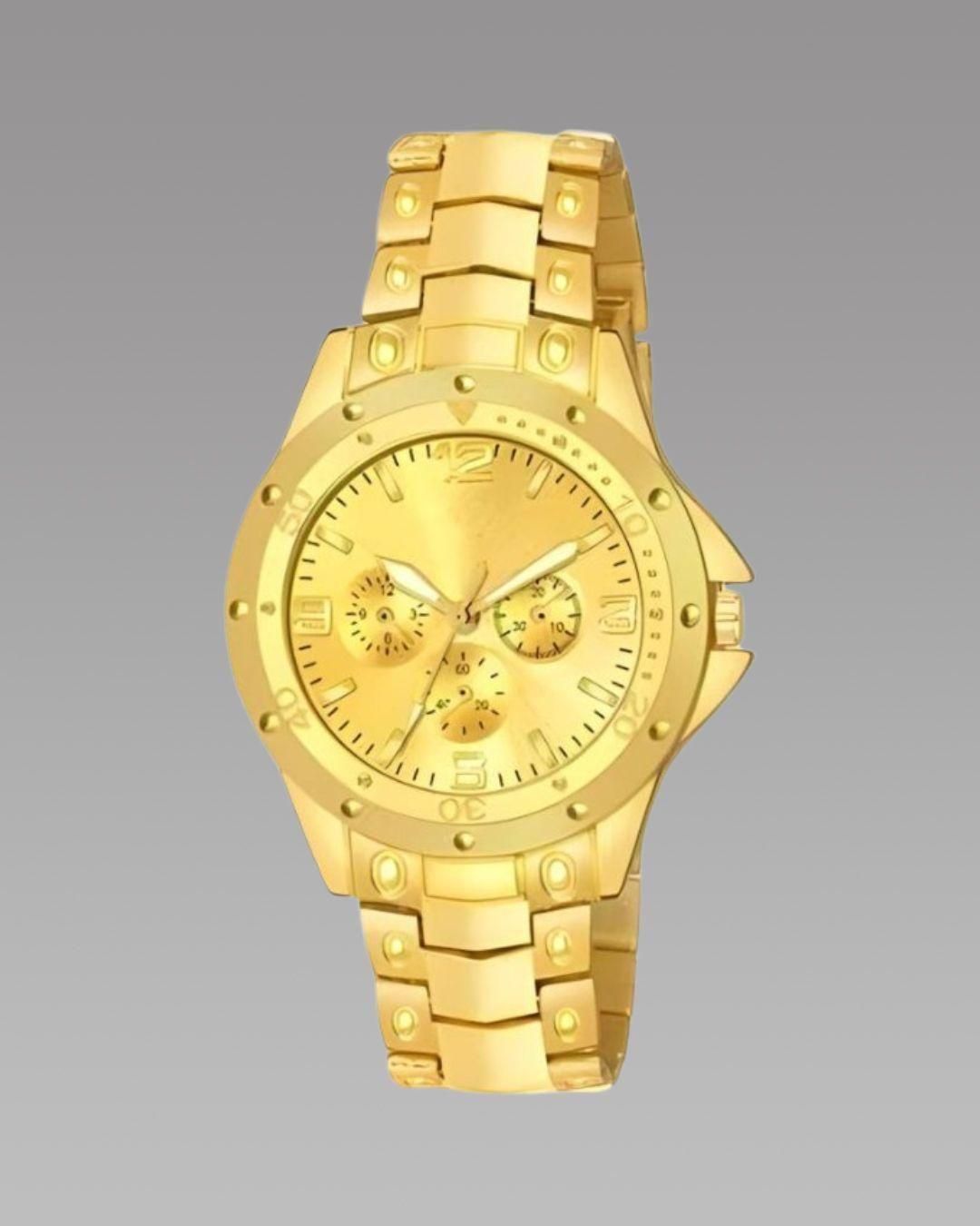 Elite Chrono Stainless Steel Analog Watch – Bold Design, Timeless Precision
