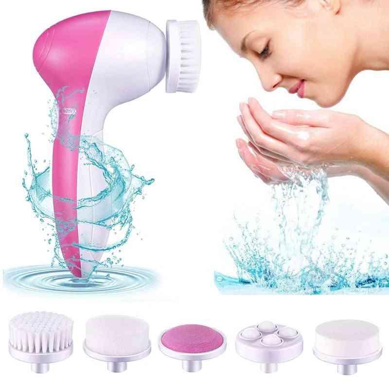 5-in-1 Portable Electric Facial Cleansing & Massaging System – Your Ultimate Skincare Companion