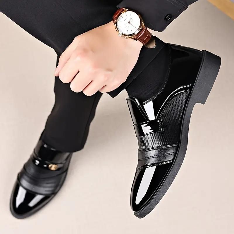 Men's Stylish Synthetic Formal Shoes – Elevate Your Look with Effortless Elegance