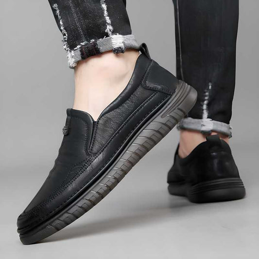 Men's Classic Black Casual Loafers – Effortless Style, Everyday Comfort