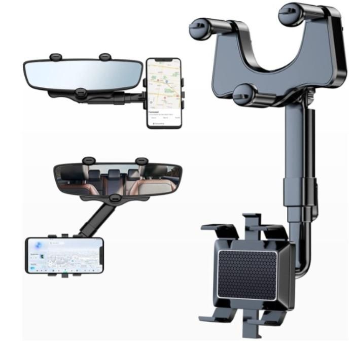 Mirror Mobile Phone Holder for Car – Hands-Free & Safe Driving