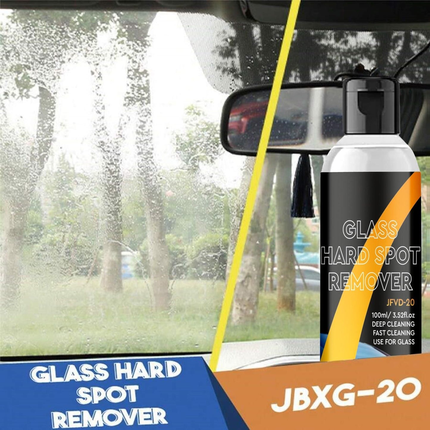 Car Glass Oil Film Cleaner – Pack of 2