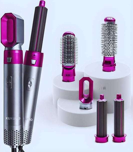 Transform Your Hair Effortlessly with the 5-in-1 Multifunctional Hair Dryer & Styling Tool