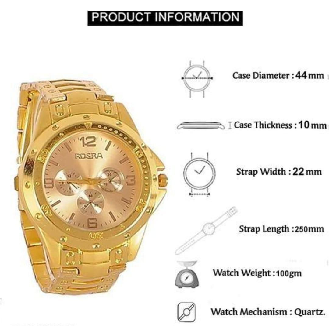 Elite Chrono Stainless Steel Analog Watch – Bold Design, Timeless Precision