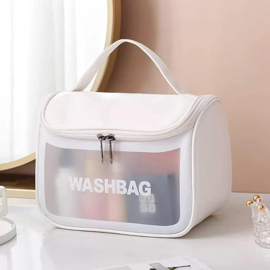 PORTABLE PU LEATHER COSMETIC BAG – YOUR STYLISH ON-THE-GO BEAUTY ESSENTIAL